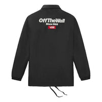 Vans Back Alphabet Logo Printing Jacket Couple Style Black VN0A489UBLK