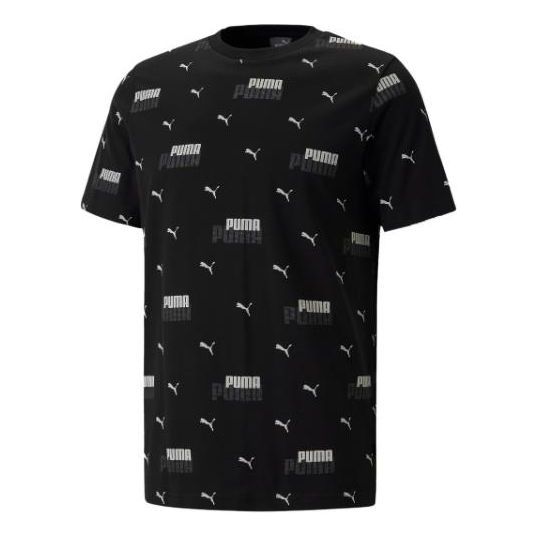 PUMA Essentials Logo Power Printed Tee 'Black' 675681-01