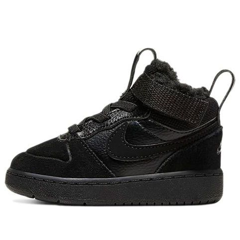 (TD) Nike Court Borough 2 Mid-Top Sneakers Black CQ4027-001