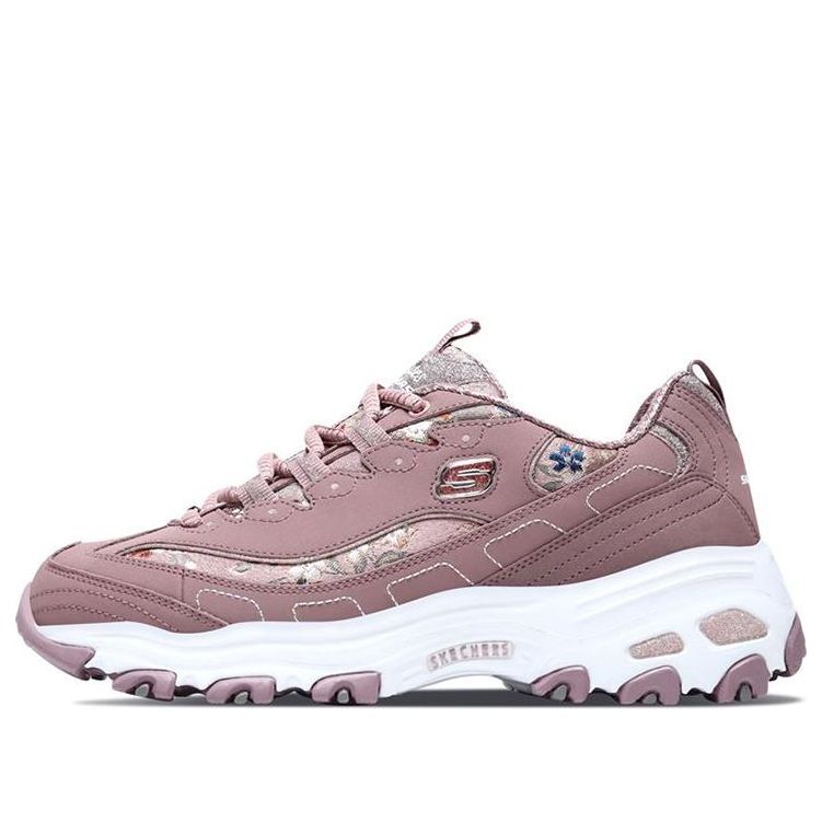 (WMNS) Skechers D'Lites Low-top Clunky Shoes Pink 13082-MVE