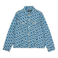 PALACE Full Print Long Sleeves Denim Jacket Unisex Blue P20D015