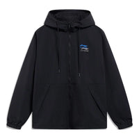 Li-Ning Double Logo Waterproof Hooded Jacket 'Black' AFDT523-1