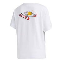(WMNS) adidas neo GDTM BF TEE Yellow Crossover Sports Short Sleeve White GL7231