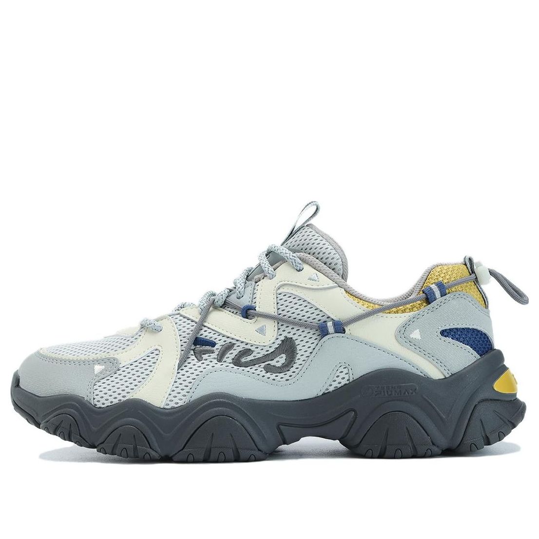FILA Fluid 4 Sneakers 'Grey White Yellow' F12M332113FOQ