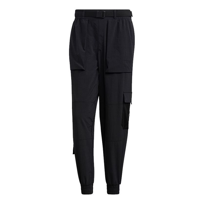 Men's adidas neo Cg Tp1 Multiple Pockets Athletics Sports Bundle Feet Black Pants HE7942