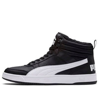 (WMNS) PUMA Rebound Street V2 Fur 'Black White' 363717-05