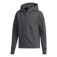 adidas Zne Hoody Sports Zipper Hooded Jacket Gray FJ0235