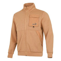 PUMA Casual Pattern Loose Long Sleeves Jacket Couple Style Khaki 537033-63