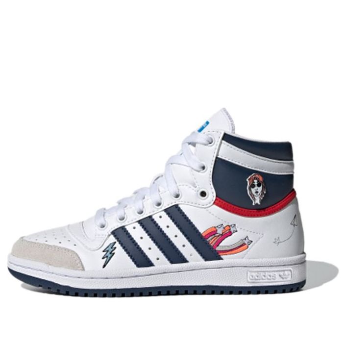 (GS) adidas originals Top Ten J 'White Blue Orange' FY7163