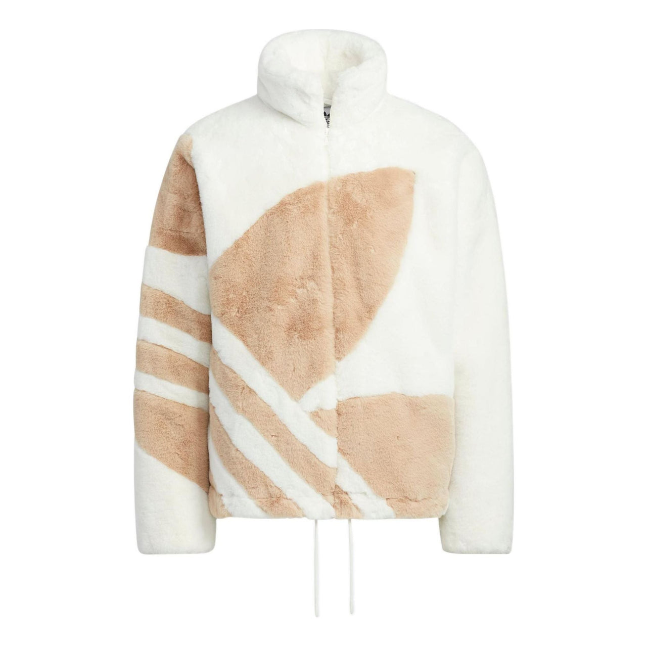 (WMNS) adidas Fur Track Jacket 'White Tan' HR3485