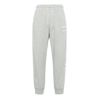 Nike Sportswear Swoosh Logo Slim Fit Bundle Feet Sports Long Pants Gray CU3932-050