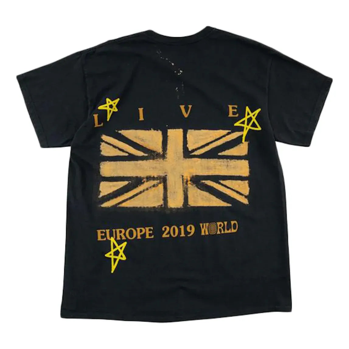 Travis Scott Astroworld Tour London Union Jack T-Shirt 'Black' TC-318