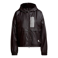(WMNS) adidas WND.RDY Sports Jacket 'Black White' GT3723
