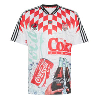 adidas x Coca-Cola Classic Sport Mash-Up Jersey Asia Sizing 'White Multicolor' KY2106