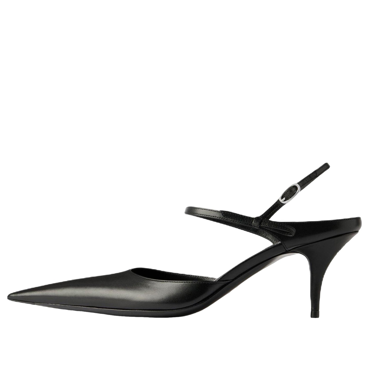 (WMNS) Balenciaga Avenue Bow Slingback 'Black Silver' 865844WBDH51081