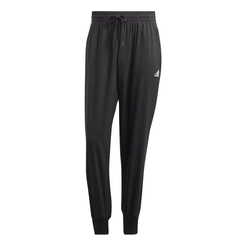 adidas Aeroready Essentials Stanford Tapered Cuff Embroidered Small Logo Pants 'Black' IC0059