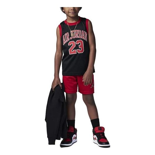 (PS) Air Jordan Jumpman Air T-Shirt and Shorts Set 'Blackred' CZ1992-011