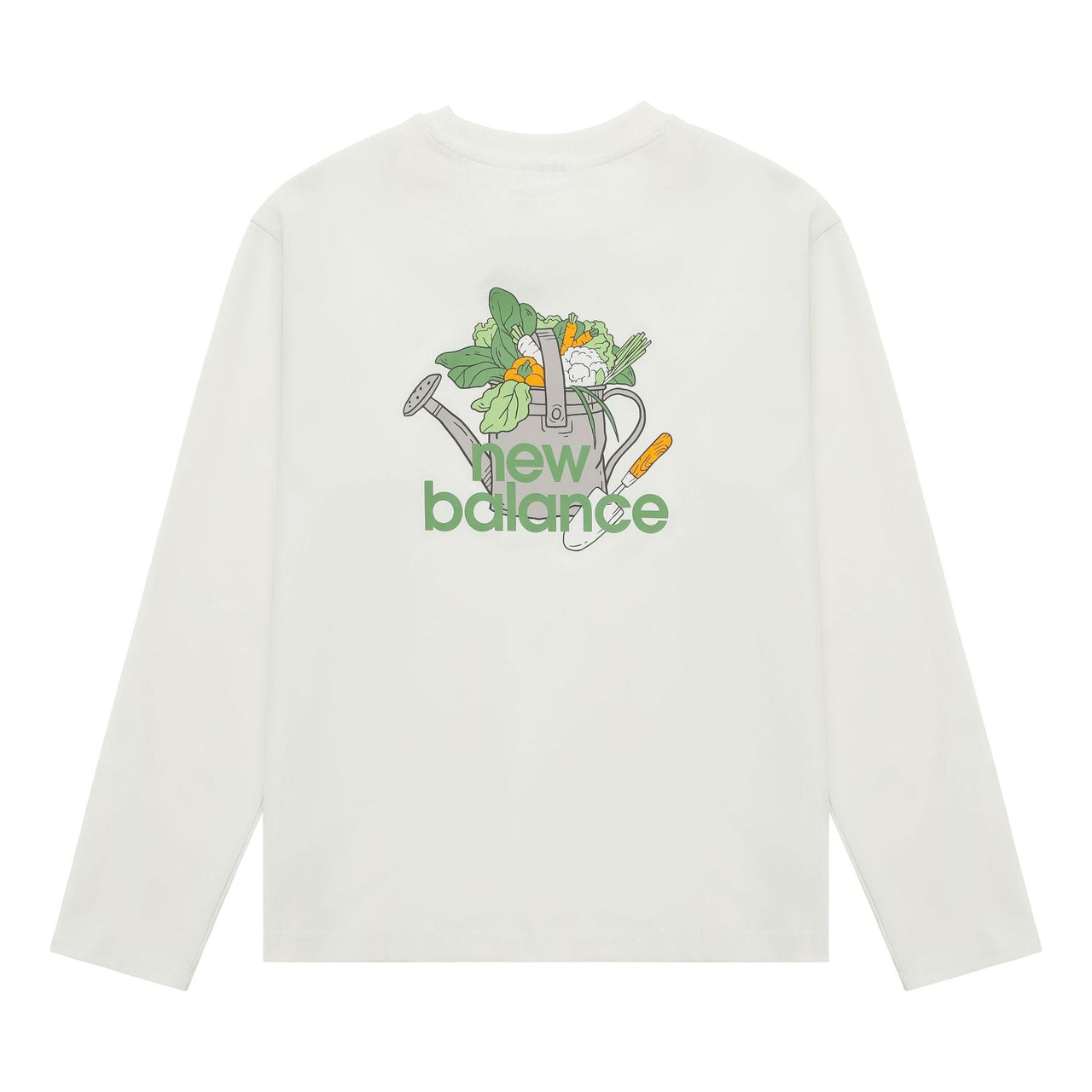 New Balance Logo Graphic Print Top 'White Green' AMT31329-CIC
