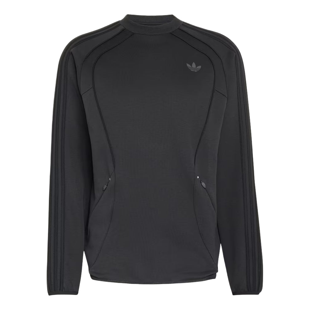 adidas Spacer Teamgeist 26 Cutline Crew Sweatshirt Asia Sizing 'Black' KT4424
