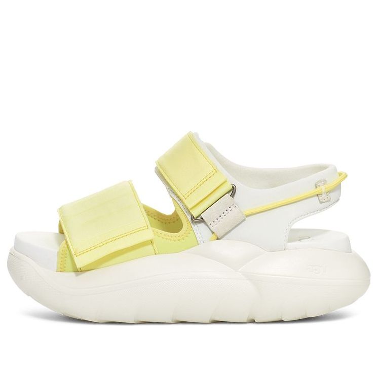 (WMNS) UGG LA Cloud Strap Flatform Sandal 'Neon Green White' 1125103-LELI