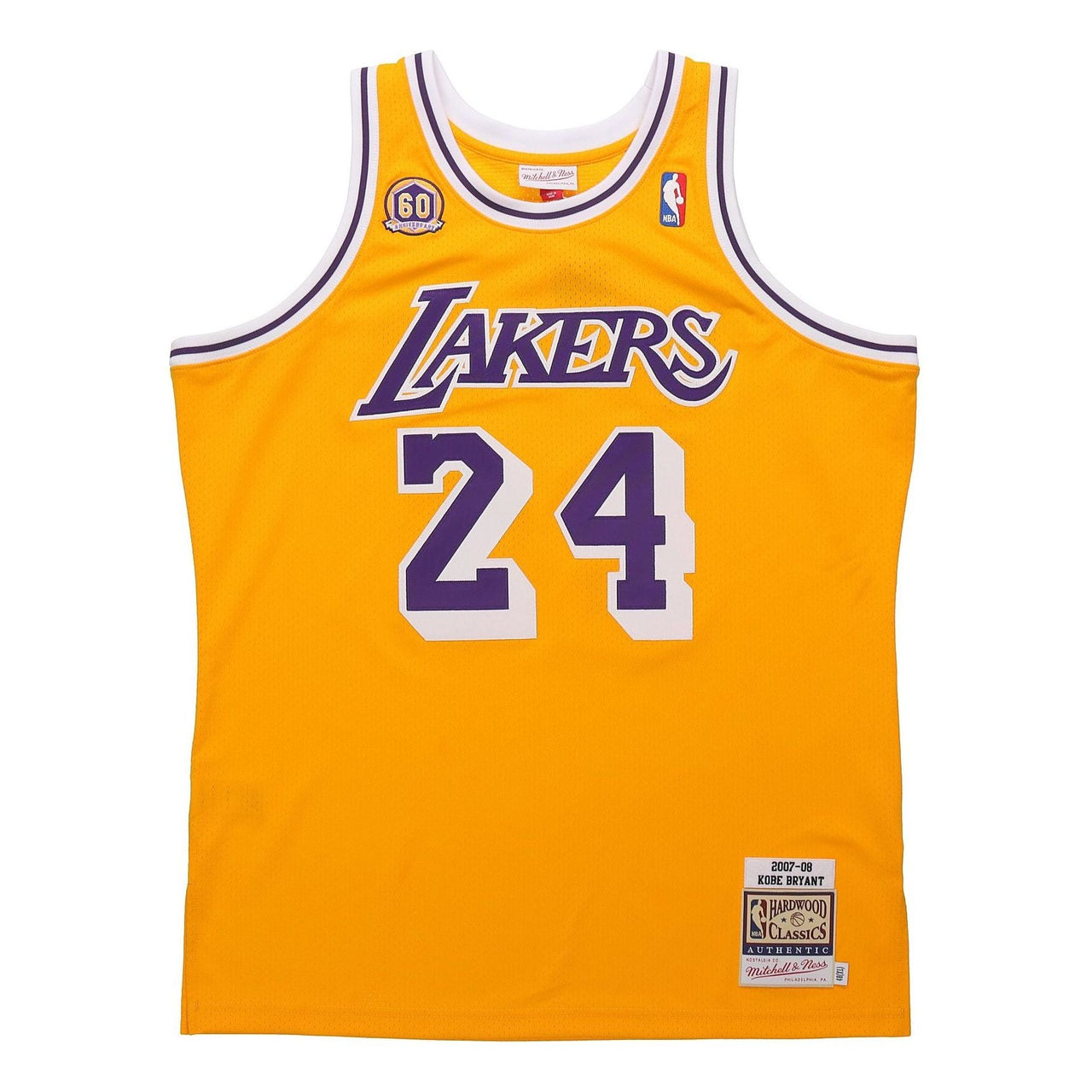 Mitchell & Ness NBA Los Angeles Lakers 2007/08 Authentic Jersey 'Kobe Bryant 24' AJY4CP19008-LALLTGD07KBR