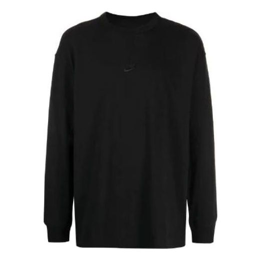 Nike Sportswear Premium Essentials Long-Sleeve Shirt 'Black' DO7390-010