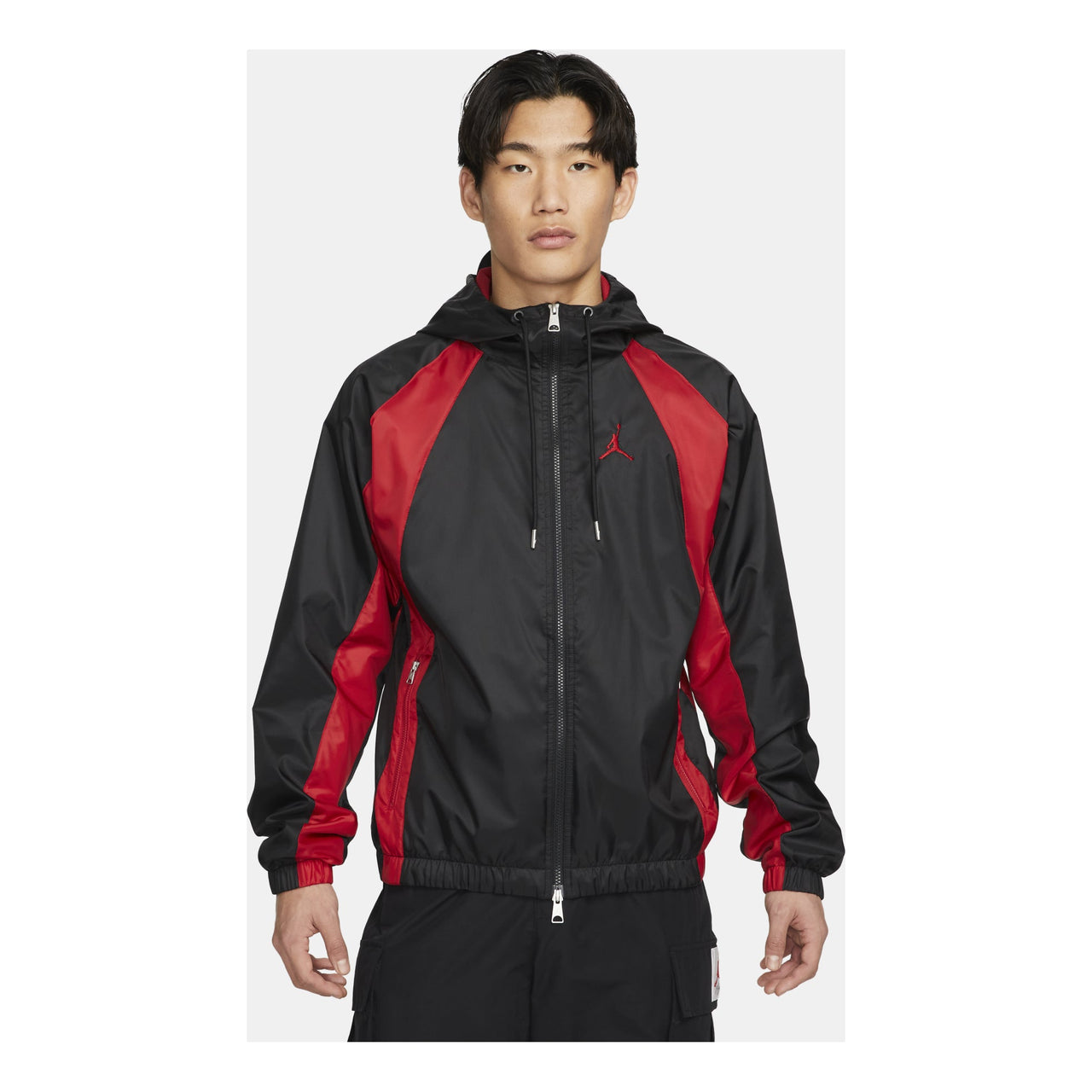 Air Jordan SS22 Woven Sports Hooded Jacket Black DJ9829-010