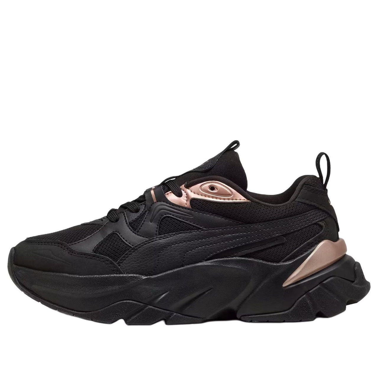 (WMNS) PUMA Sophyr Metallic 'Black Rose Gold' 398831-02