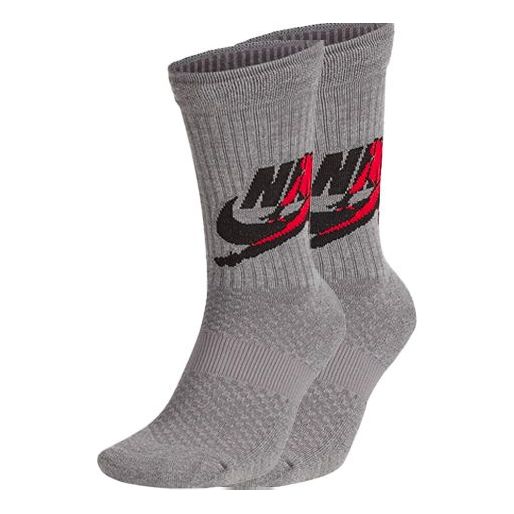 Air Jordan Breathable Mid Tops Sports Socks One Pair Gray SK0112-091