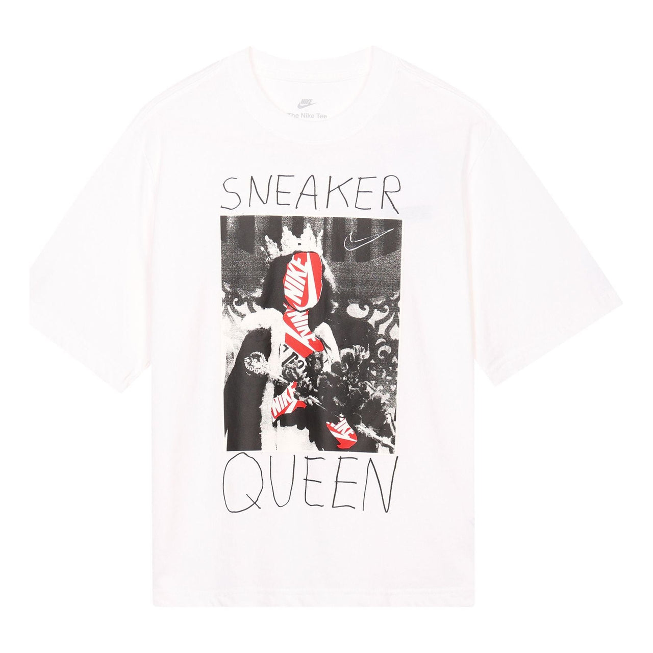 (WMNS) Nike Sneaker Queen T-Shirt 'White' FD2532-100