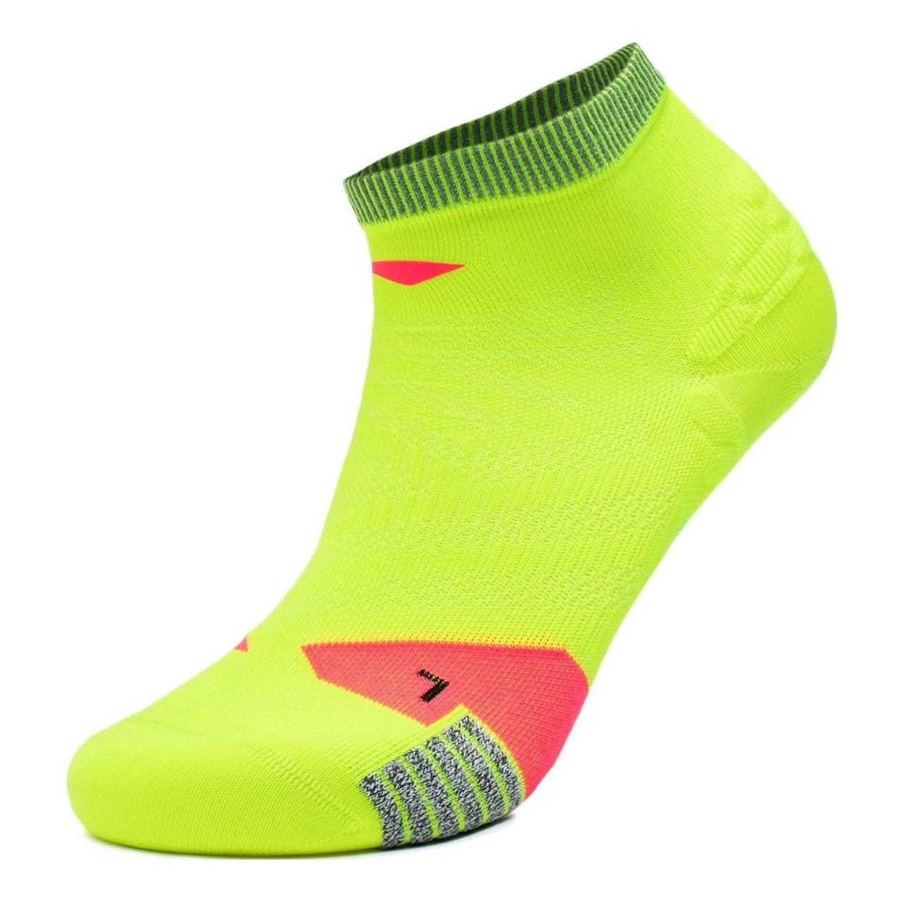 Li-Ning Running Short Socks 'Neon Yellow' AWST101-3