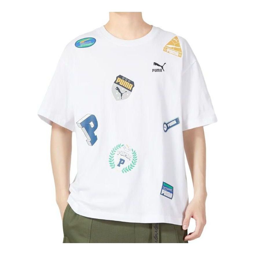 PUMA Printed T-Shirt 'White' 623248-02