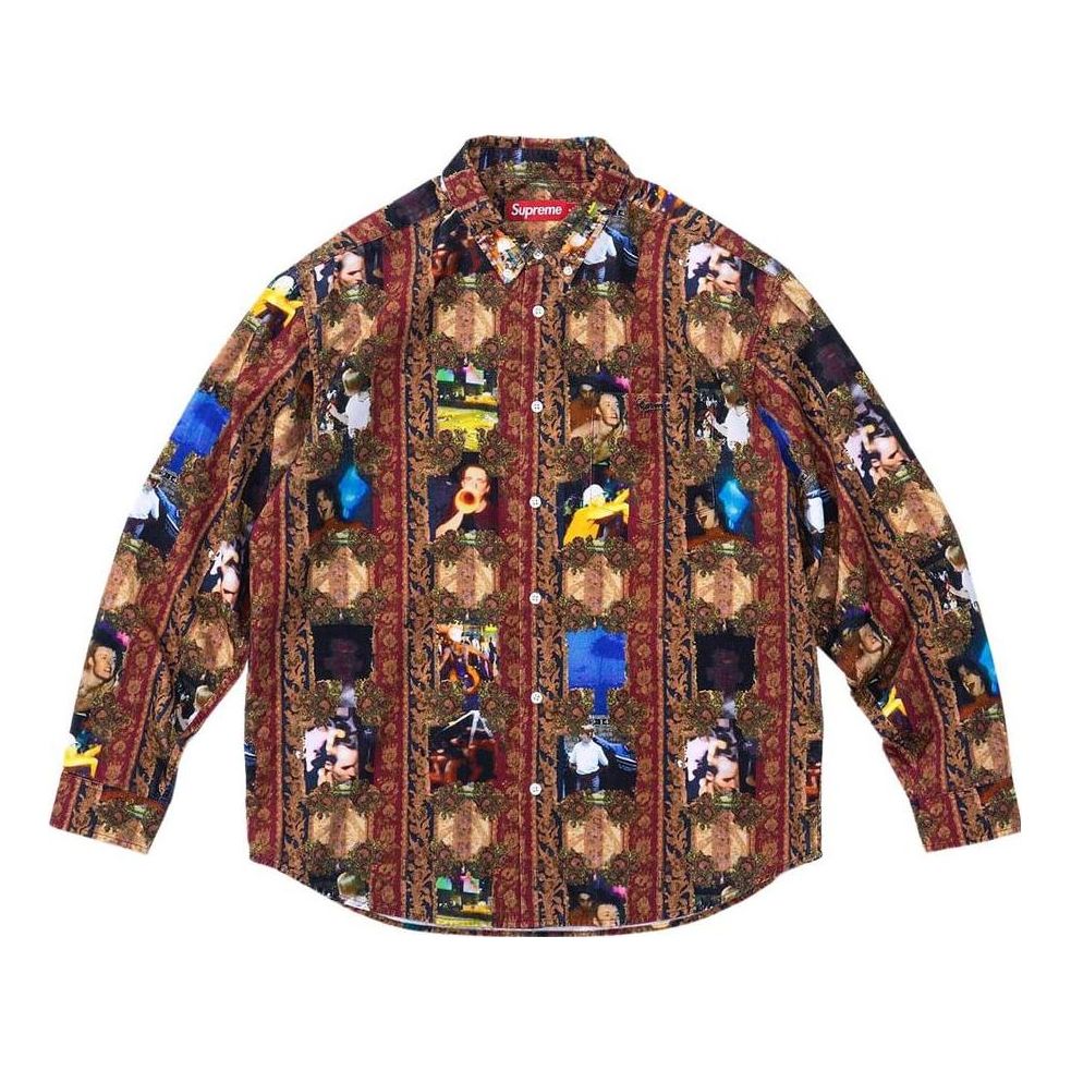 Supreme x Mark Leckey FW23 Week4 Hardcore Printed Corduroy Shirt 'Multicolor' SUP-FW23-089