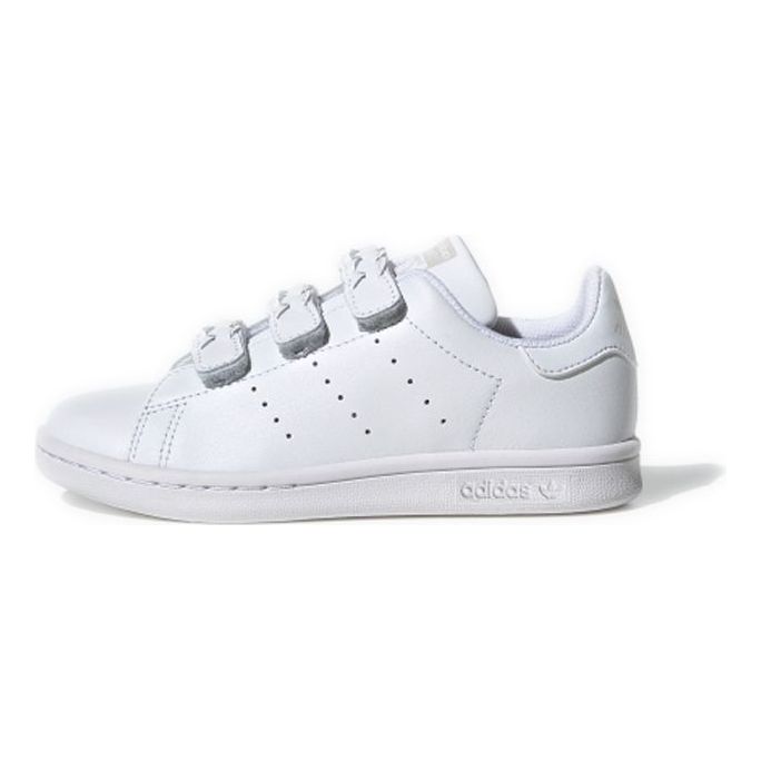 (PS) adidas originals Stan Smith All White Hook & Loop 'White' EG9355