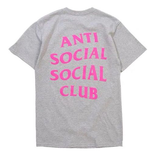 ANTI SOCIAL SOCIAL CLUB Alphabet Short Sleeve Unisex Gray ASST337