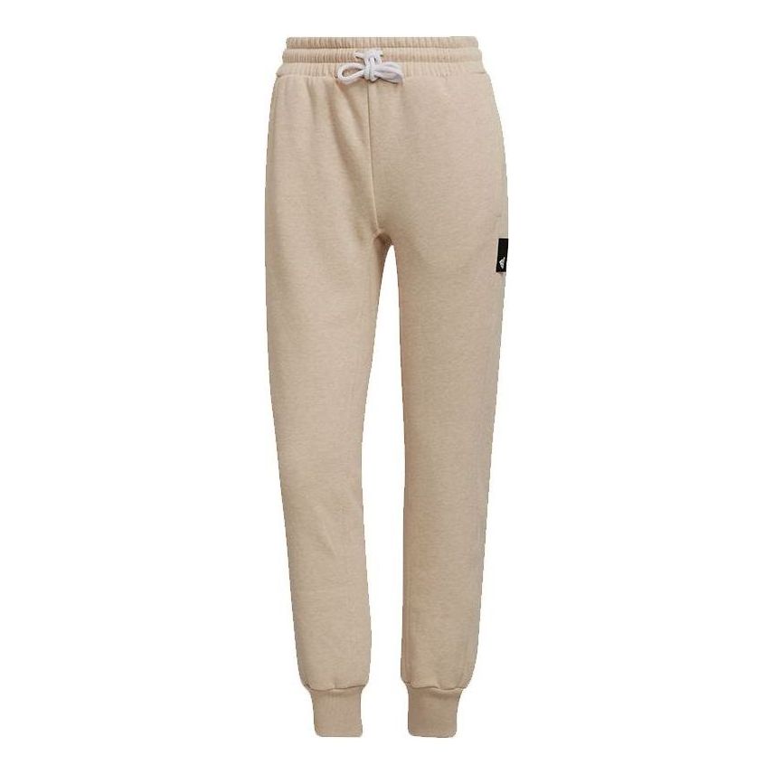(WMNS) adidas Studio Lounge Sweatpants 'Beige' HE3097