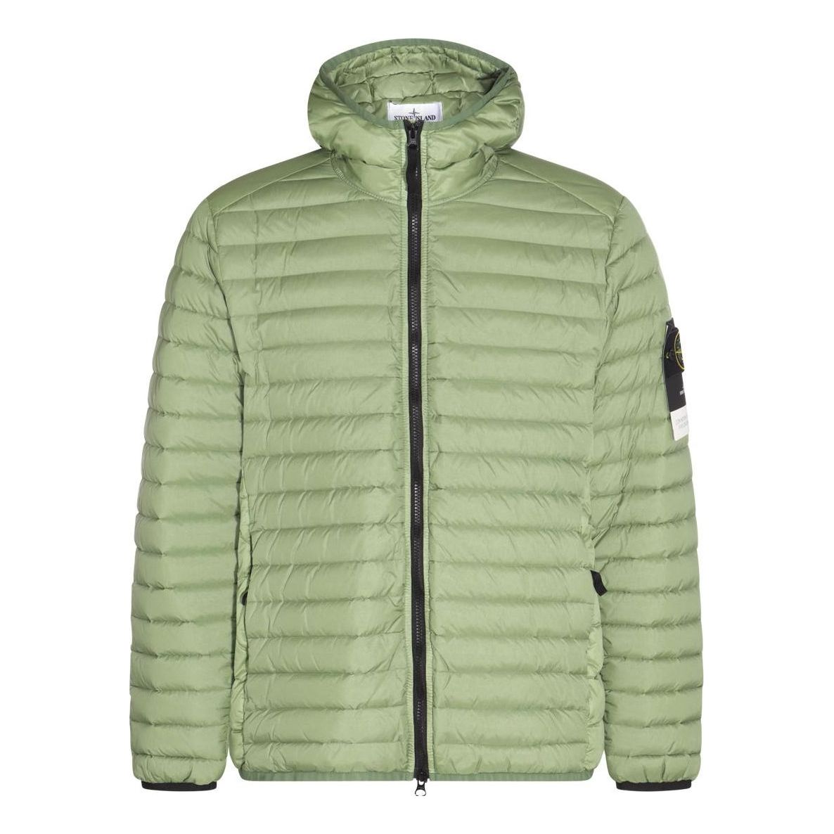 STONE ISLAND Logo Patch Zipped Down Jacket 'Green' 781540324-V0055