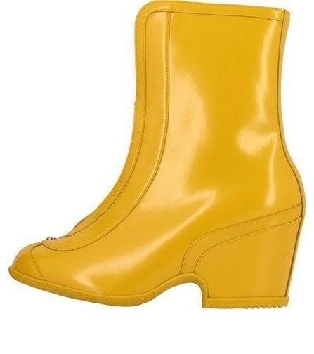 (WMNS) Gucci Rubber Kitt Ankle Boots 'Yellow' 589867-HRO10-7666