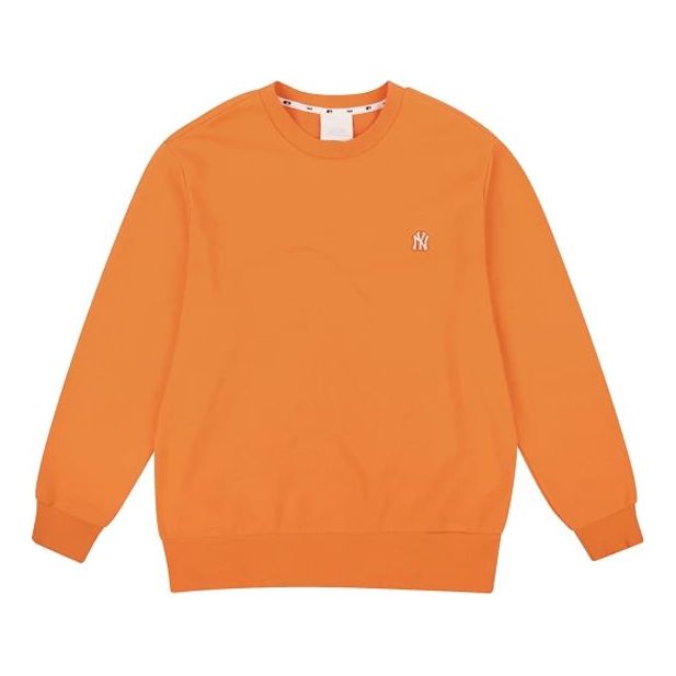 MLB New York Yankees Classic Loose Logo Round Neck Long Sleeves Unisex Yellow 31MT02941-50O