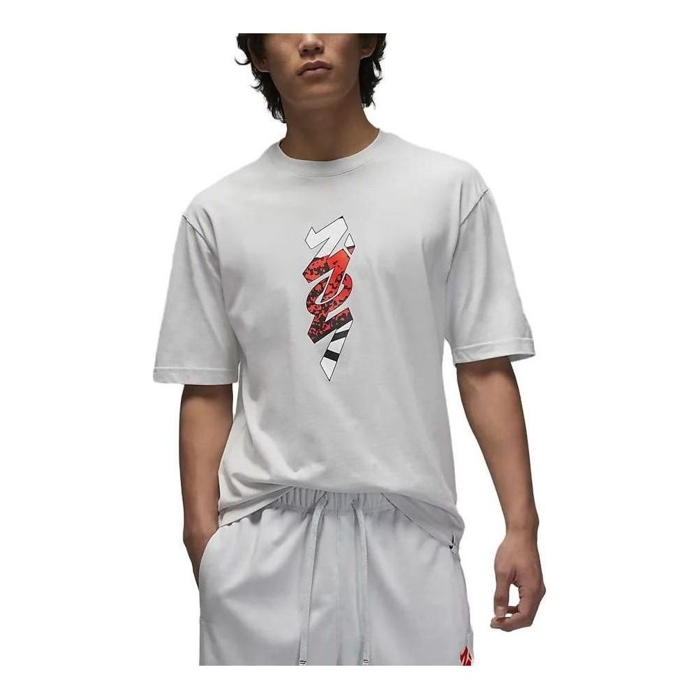 Air Jordan Zion Logo T-shirt Asia Sizing 'Photon Dust' FJ4616-025