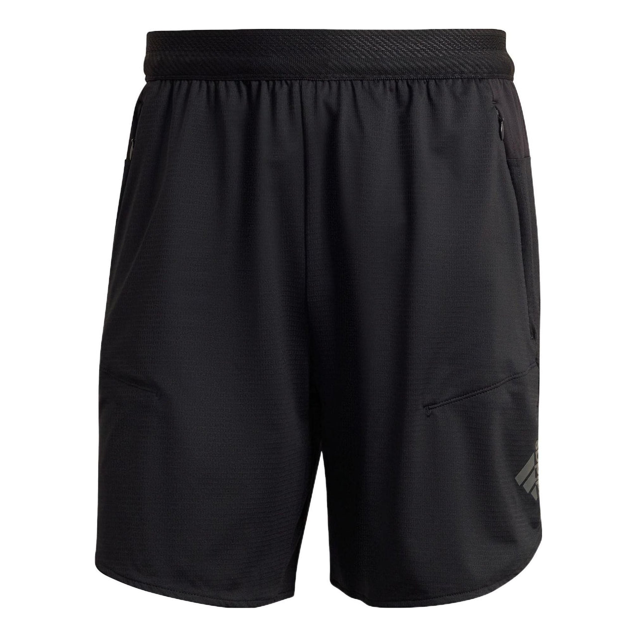 Men's adidas Printing Brand Logo Solid Color Gym Shorts Black HB6526
