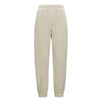 (WMNS) Converse Solid Color Lacing Bundle Feet Sports Pants/Trousers/Joggers Khaki 10022965-A04