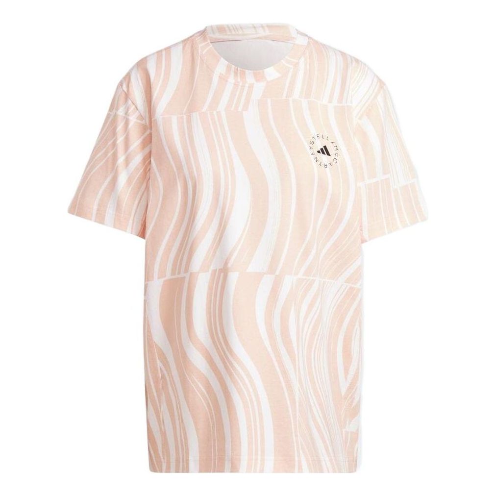 (WMNS) adidas by Stella McCartney TrueCasuals Graphic T-Shirt 'Skin White' HT1106