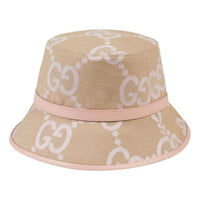 (WMNS) Gucci Jumbo GG Bucket Hat 'Beige Light Pink' 730336-3HAPT-8872