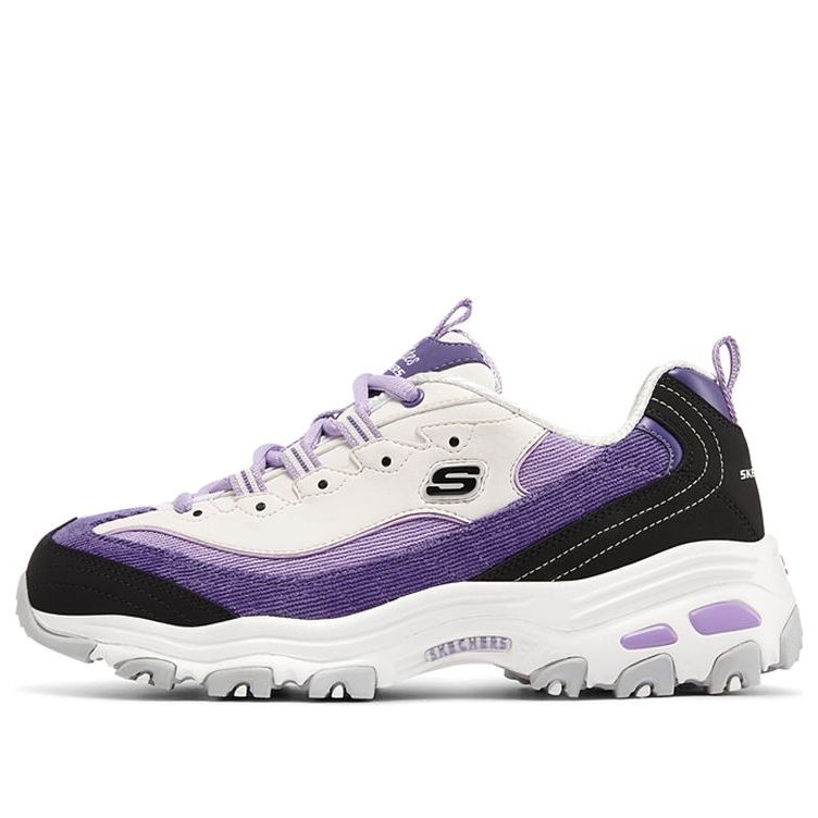 (WMNS) Skechers D'Lites 1.0 'Black' 149906-PRLV