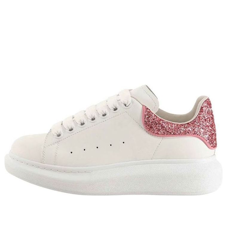 (WMNS) Alexander McQueen Oversized Sneaker 'Beige Pink Glitter' 558945WIA4Y9414