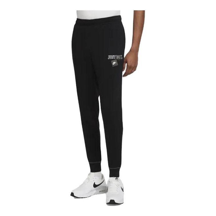 Nike Sportswear Just Do It French Terry Sweatpants 'Black' DD6242-010