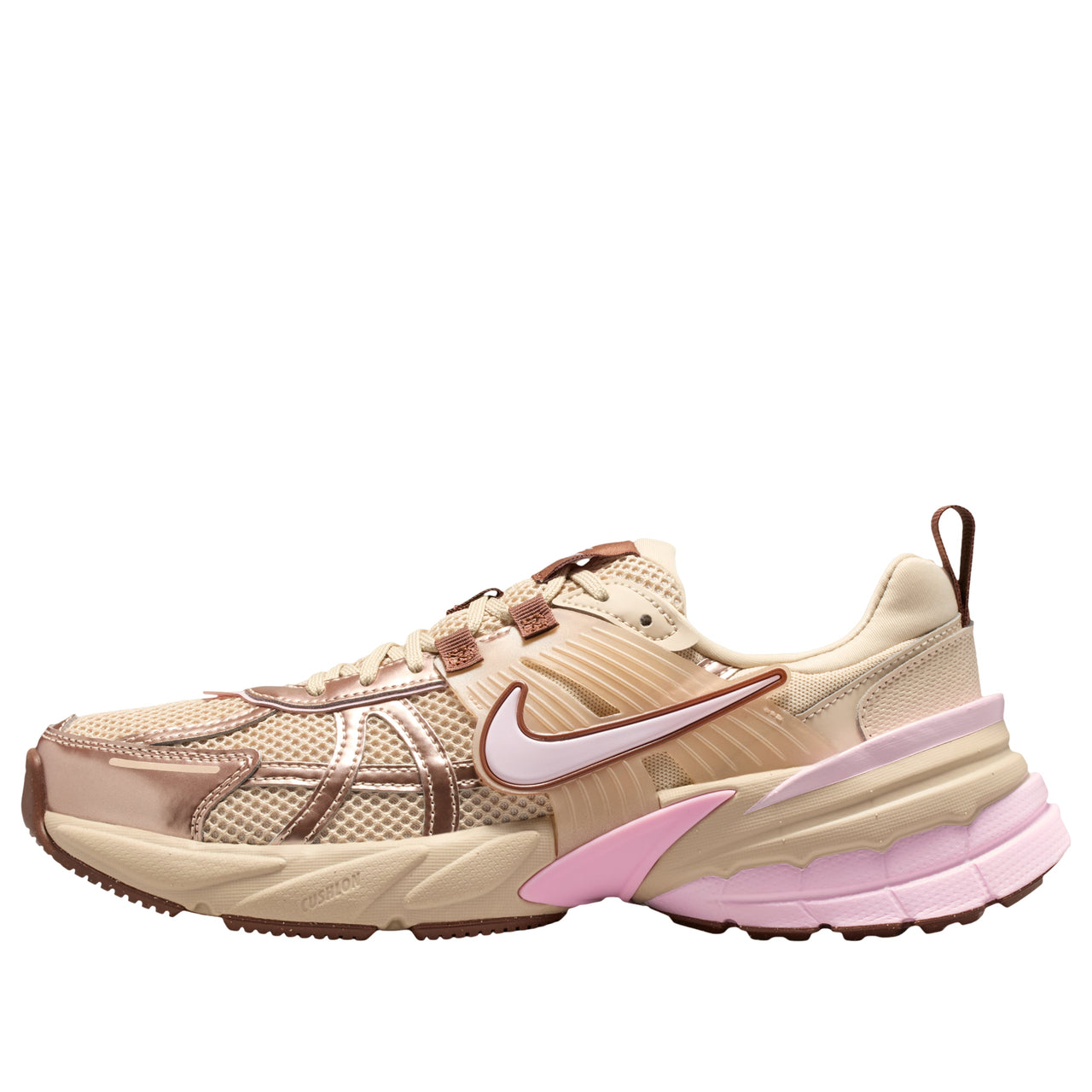 (WMNS) Nike V2K Run 'Sanddrift Fauna Brown Pink Foam' FD0736-115