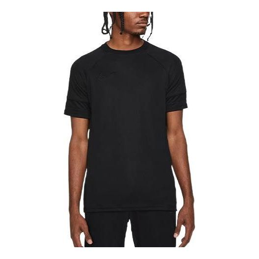 Men's Nike Solid Color Quick Dry Pullover Short Sleeve Black T-Shirt CW6102-011