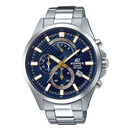 CASIO Waterproof EDIFICE Mens SilverWhite Analog EFV-530D-2A